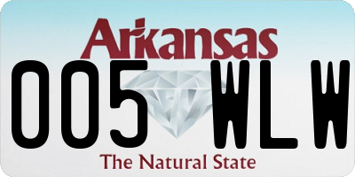 AR license plate 005WLW