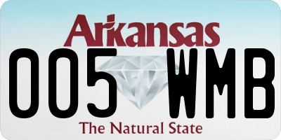 AR license plate 005WMB