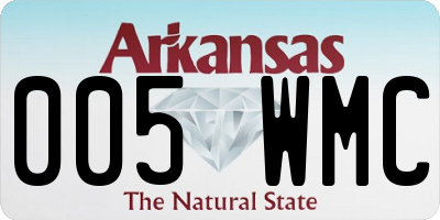 AR license plate 005WMC