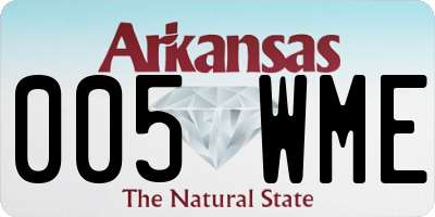 AR license plate 005WME