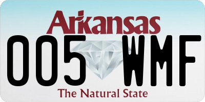 AR license plate 005WMF