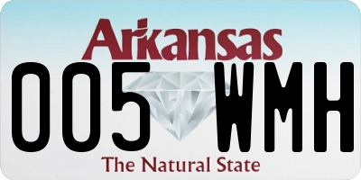 AR license plate 005WMH