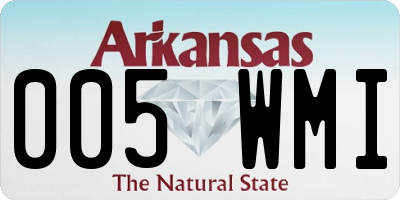 AR license plate 005WMI