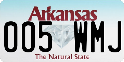 AR license plate 005WMJ