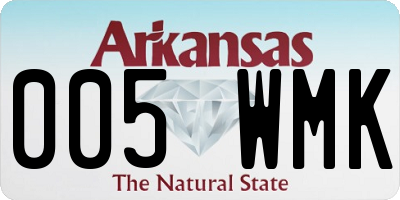 AR license plate 005WMK