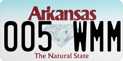 AR license plate 005WMM