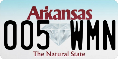 AR license plate 005WMN