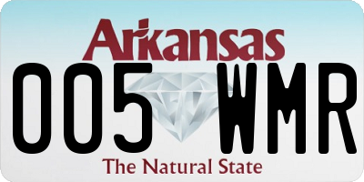 AR license plate 005WMR