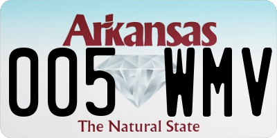 AR license plate 005WMV