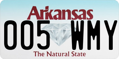AR license plate 005WMY