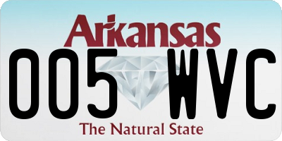 AR license plate 005WVC