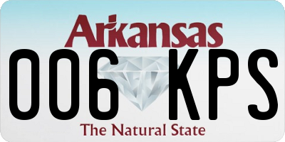 AR license plate 006KPS