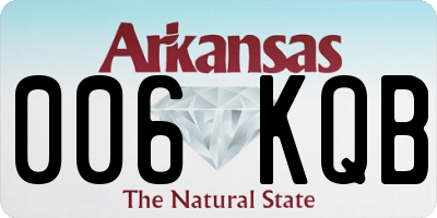 AR license plate 006KQB