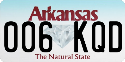 AR license plate 006KQD
