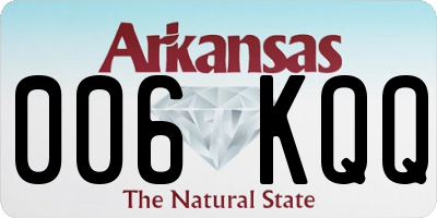 AR license plate 006KQQ