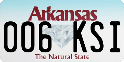 AR license plate 006KSI