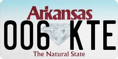 AR license plate 006KTE