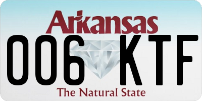AR license plate 006KTF