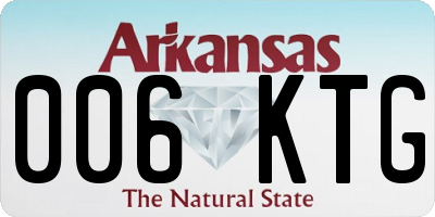 AR license plate 006KTG