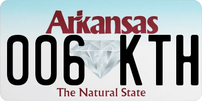 AR license plate 006KTH
