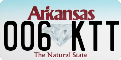 AR license plate 006KTT