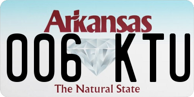 AR license plate 006KTU