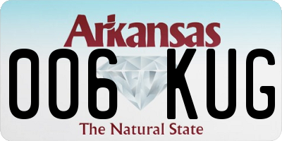 AR license plate 006KUG