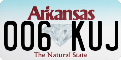 AR license plate 006KUJ