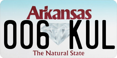 AR license plate 006KUL