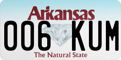 AR license plate 006KUM