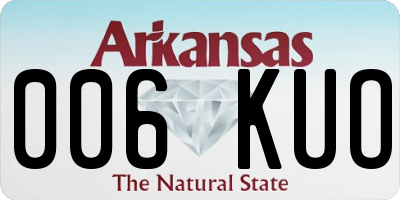 AR license plate 006KUO