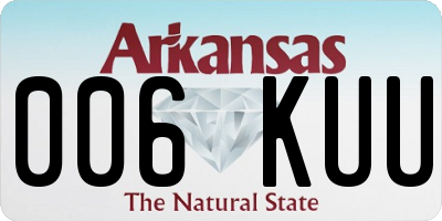 AR license plate 006KUU