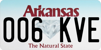 AR license plate 006KVE