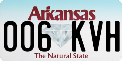 AR license plate 006KVH