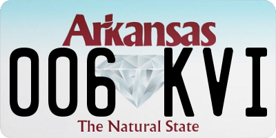 AR license plate 006KVI