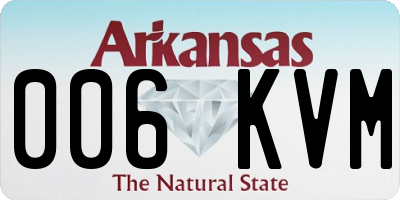 AR license plate 006KVM