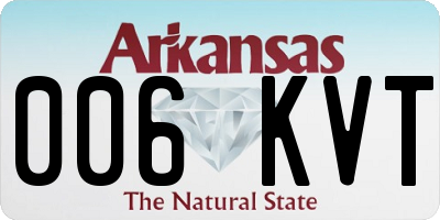 AR license plate 006KVT