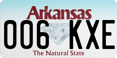 AR license plate 006KXE