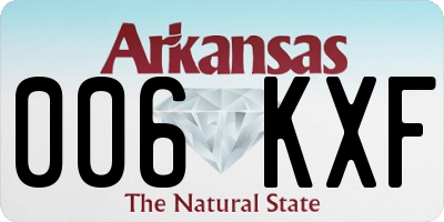 AR license plate 006KXF