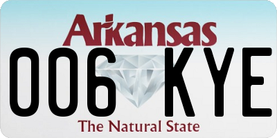 AR license plate 006KYE