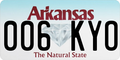 AR license plate 006KYO