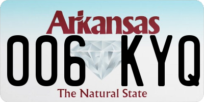 AR license plate 006KYQ