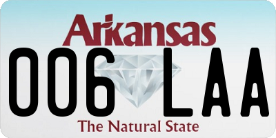 AR license plate 006LAA