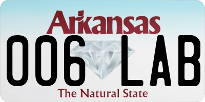 AR license plate 006LAB