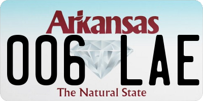 AR license plate 006LAE