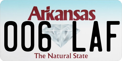 AR license plate 006LAF