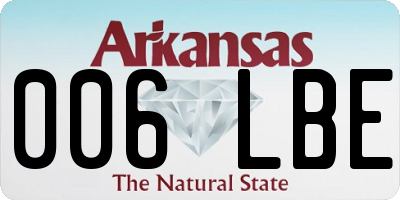 AR license plate 006LBE