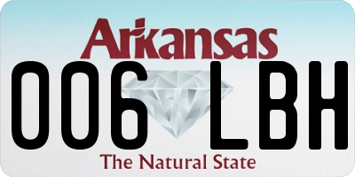 AR license plate 006LBH