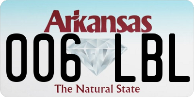 AR license plate 006LBL