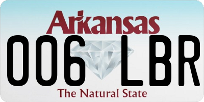 AR license plate 006LBR